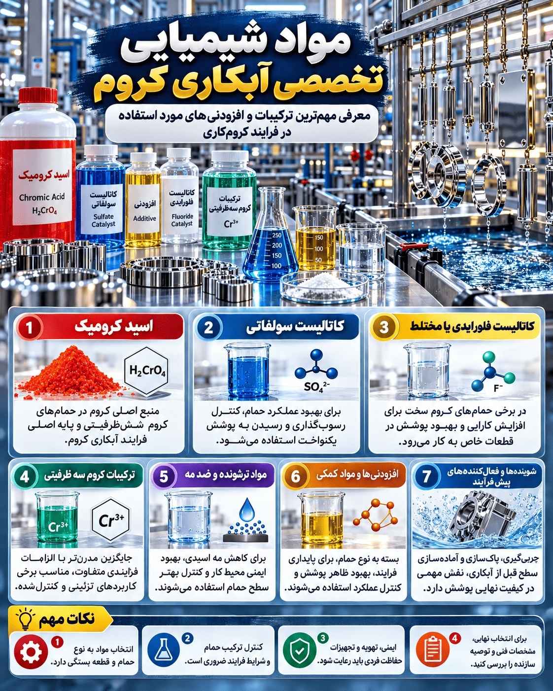 مواد شیمیایی لاین آبکاری نیکل