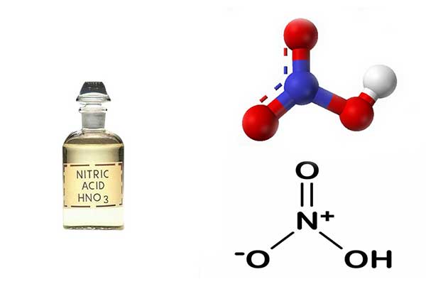 بررسی ساختار مولکولی اسید نیتریک